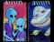Spiral Bound Alien Note Pads