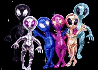 Large Alien Bean Bags