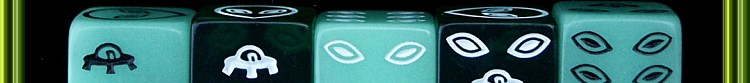 Space alien dice