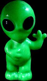 Alien black light candle
