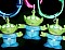Little green man 3 eyed alien