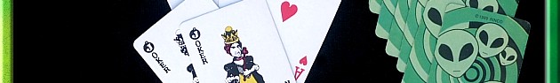 Mini alien playing cards