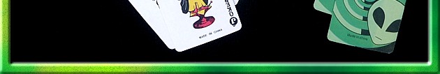 Mini alien playing cards