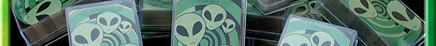 Mini alien playing cards