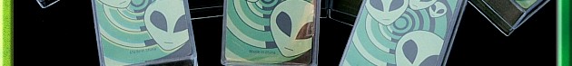 Mini alien playing cards