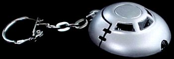Alien UFO key chain with working light